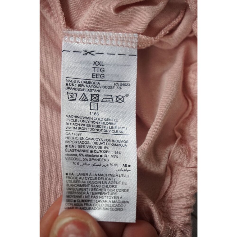 Old Navy Jersey Drawstring-Hem Pullover Hoodie in Light Pink - Size XXL, NWT - Picture 6 of 8
